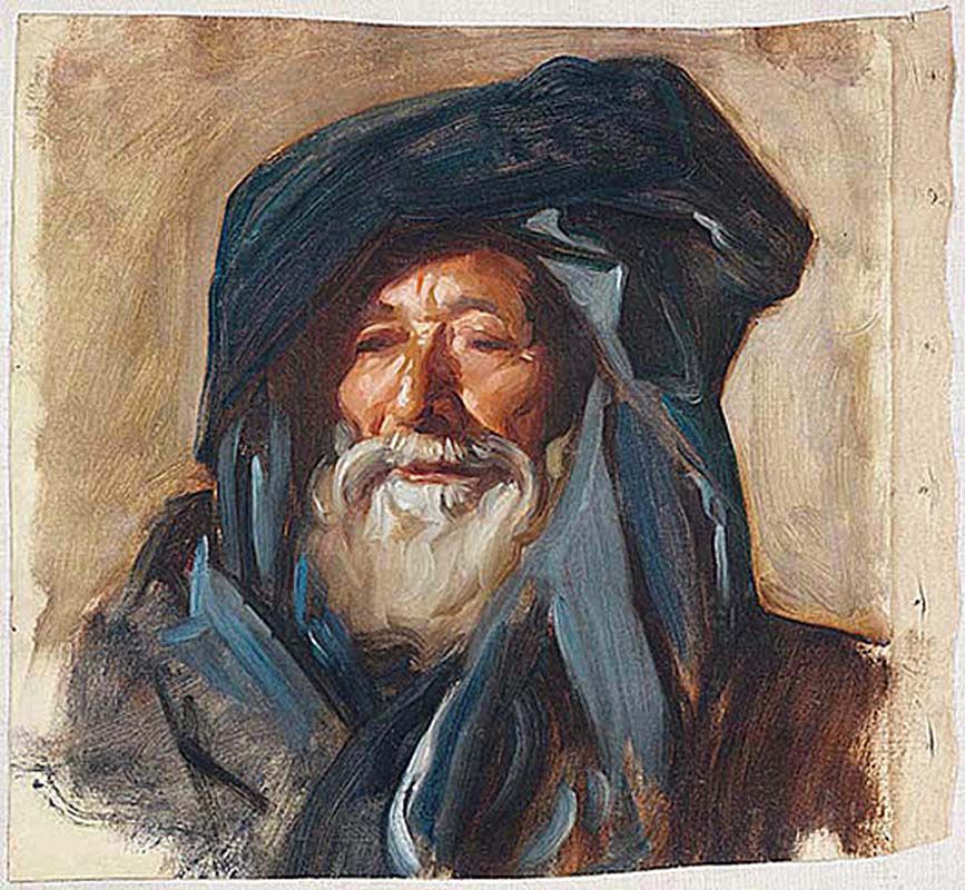 Old Man with Dark Turban